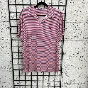 Simply Southern Outfitters Striped Polo Shirt XL Red White Blue Performance NWT